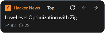 Hackernews widget preview